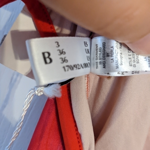 LA PERLA watercolor cosmic pink one piece swimsuit size 36B NEW A8 - Picture 5 of 9